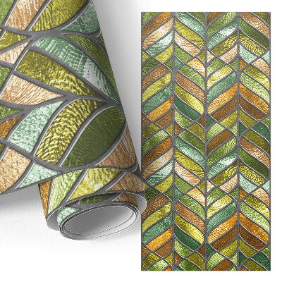 Bútormatrica ólomüveg hatású levelekkel