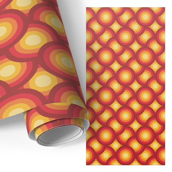 Bútorfólia Színes körök