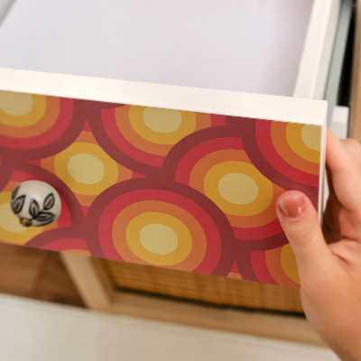 Bútorfólia Színes körök