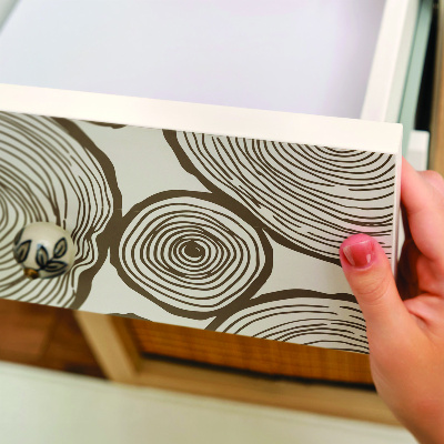 Bútorfólia öntapadós Fa körök