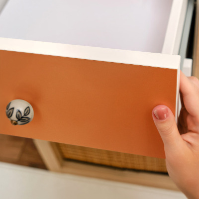 Bútorfólia öntapadós Erős narancssárga