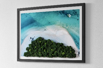 Élő moha kép Azúrkék strand