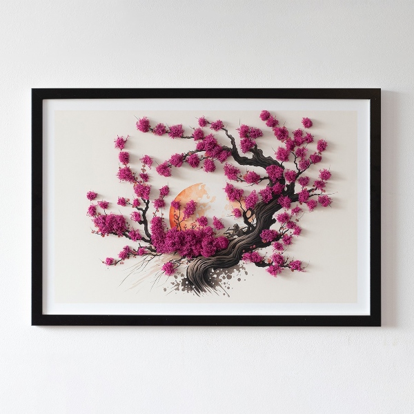 Élő moha kép Cseresznyefa
