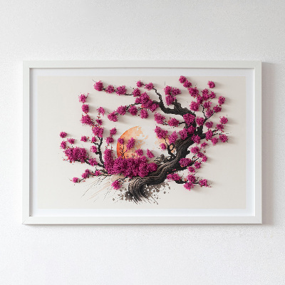 Élő moha kép Cseresznyefa