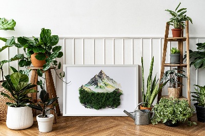 Fali moha kép A hegy teteje az erdő felett