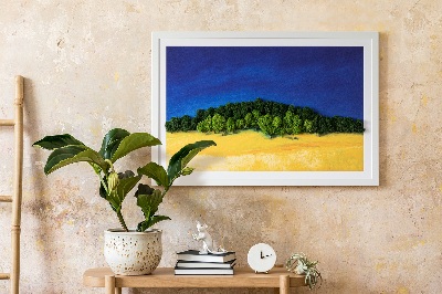 Élő moha kép Kajobraz kék sárga