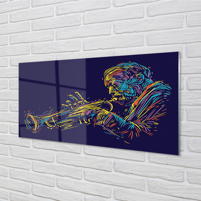 Üvegképek trombita férfi