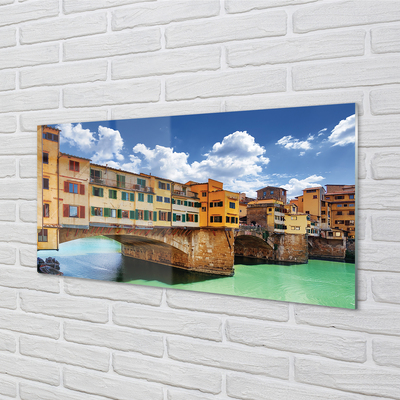 Üvegképek Olaszország River Bridges épületek
