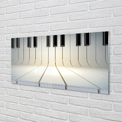Üvegképek zongora billentyűk