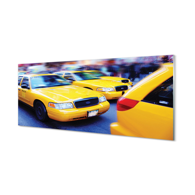 Üvegképek Sárga taxi Város