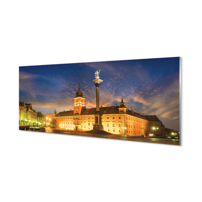 Üvegképek Warsaw Old Town naplemente
