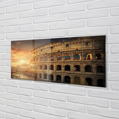 Üvegképek Róma Colosseum naplemente