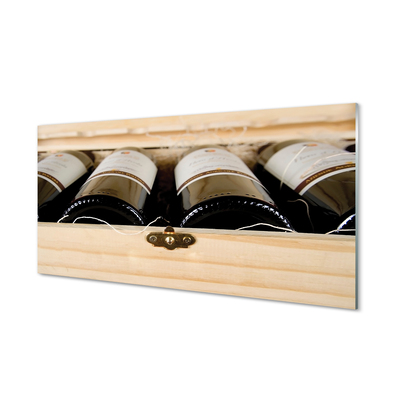 Üvegképek Palack bort egy dobozban