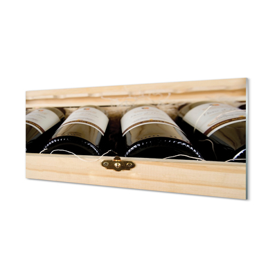 Üvegképek Palack bort egy dobozban
