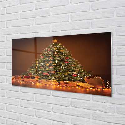 Üvegképek Karácsonyi fények dekoráció ajándékok