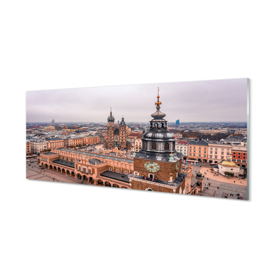 Üvegképek Krakow Panorama téli templomok