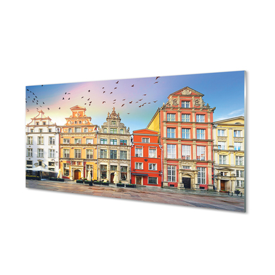 Üvegképek Gdańsk óvárosának épületek