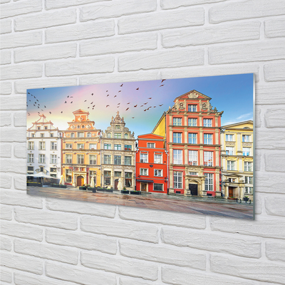 Üvegképek Gdańsk óvárosának épületek
