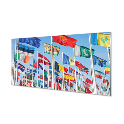 Üvegképek Rengeteg zászlók