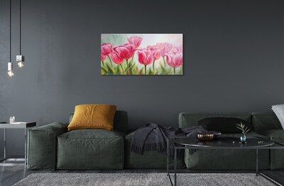 Üvegképek tulipánok kép