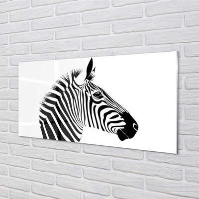 Üvegképek Illusztráció zebra