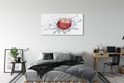 Üvegképek Piros alma a vízben