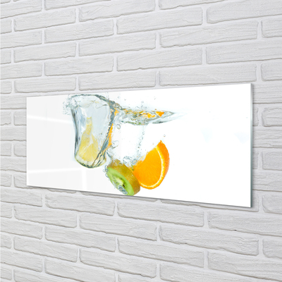 Üvegképek Víz kiwi narancs