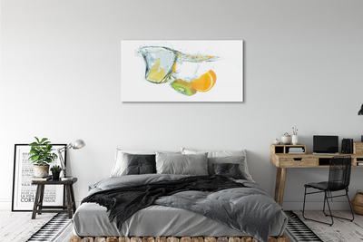 Üvegképek Víz kiwi narancs