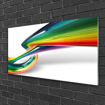 Üvegkép Abstract Rainbow Art