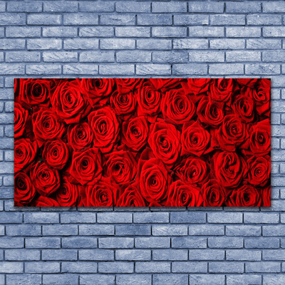Fali üvegkép Roses A Wall