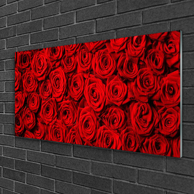 Fali üvegkép Roses A Wall