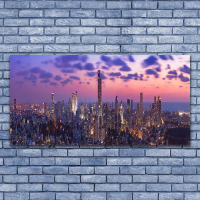 Üvegkép falra Város Felhőkarcolók