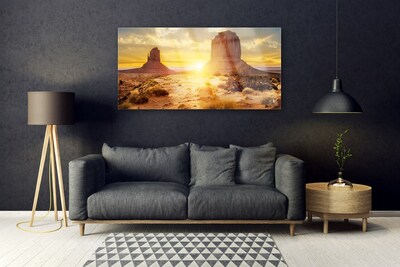 Üvegfotó Desert Sun Landscape