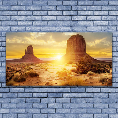 Üvegfotó Desert Sun Landscape