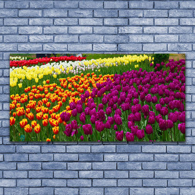 Fali üvegkép tulipán virágok