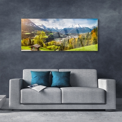 Üvegkép Alps Landscape