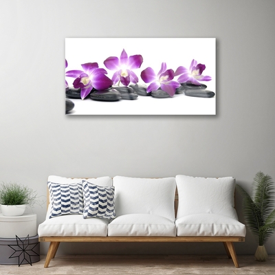 Modern üvegkép Orchidea virág Spa