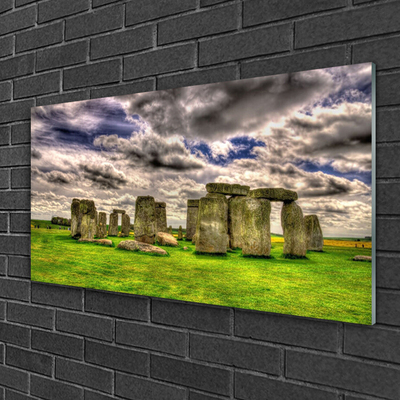 Üvegkép falra Stonehenge Tájkép