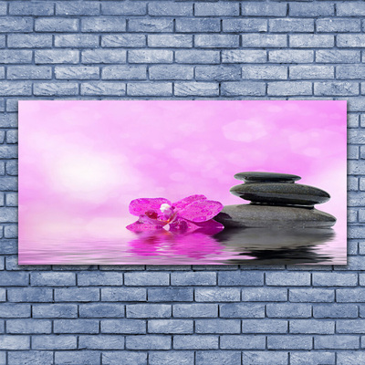 Üvegkép Pink Flower Art