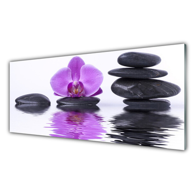 Üvegkép Virág Víz tükörképe