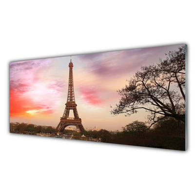 Üvegkép falra Eiffel-torony Architecture