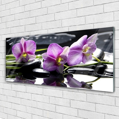 Üvegkép Virág orchidea növény