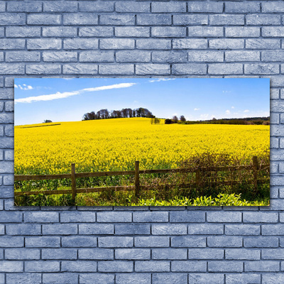 Üvegkép Plant Field Landscape