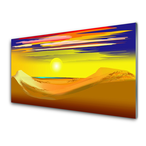 Üvegkép Desert Sun Art