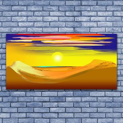 Üvegkép Desert Sun Art