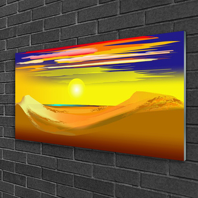 Üvegkép Desert Sun Art