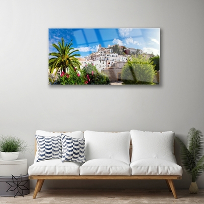 Üvegkép falra Palma város táj