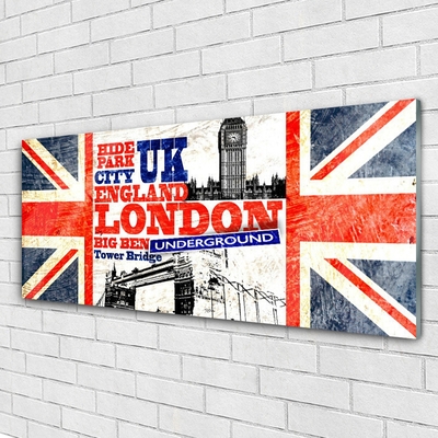 Üvegkép London Flag Art