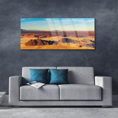 Modern üvegkép Desert Sky Tájkép
