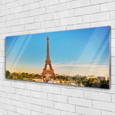 Üvegkép Eiffel-torony Párizs Város